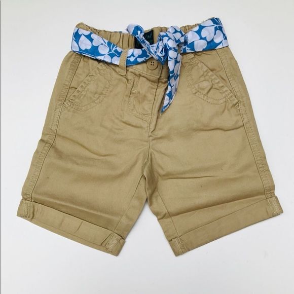 Mini Boden twill bandana shorts Sz 2-3 Brand New